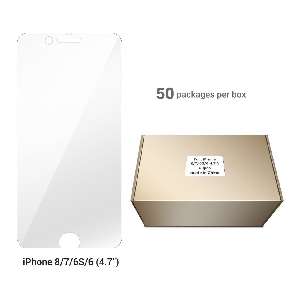 Screen Protector 4.7’’– iPhone 8, 7, 6S, 6 (50 pcs)