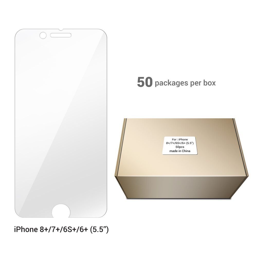 Screen Protector 5.5’’– iPhone 8+, 7+, 6S+, 6+ (50 pcs)
