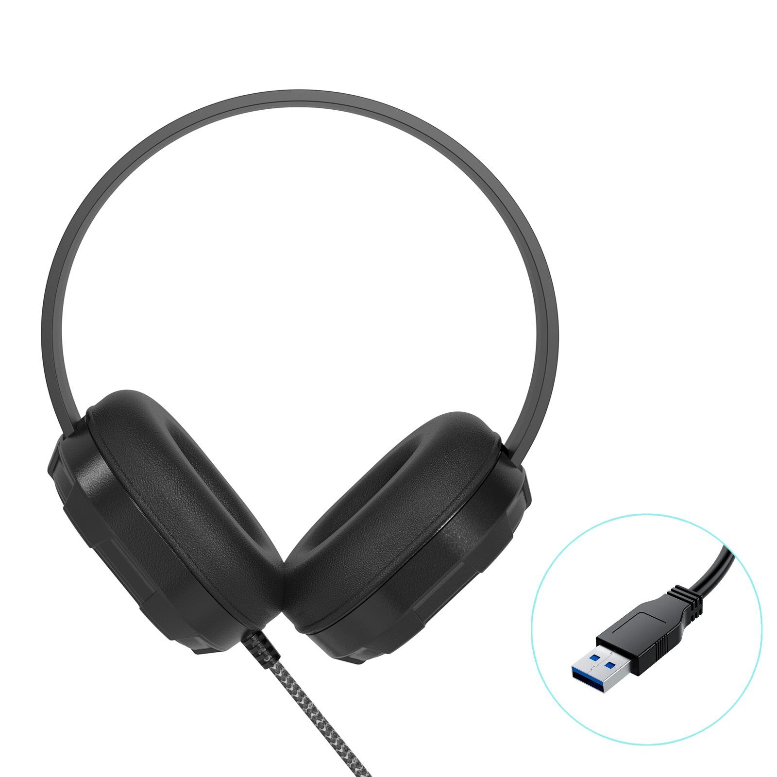 HS01(UA) Noise Cancelling Rugged Headphone with USB-A Connector