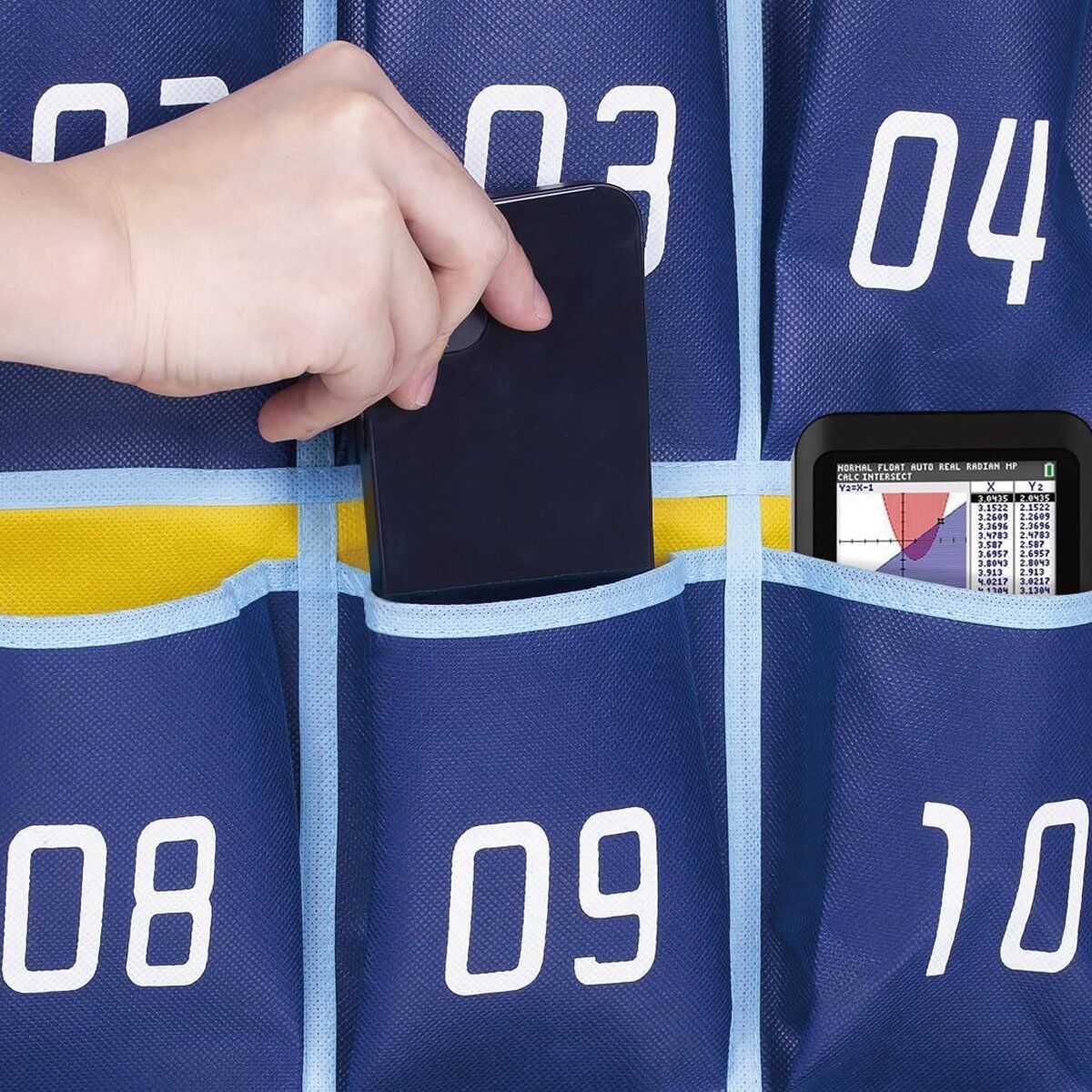 IBenzer Class Pocket Chart - 36 Pockets Blue - Image 5