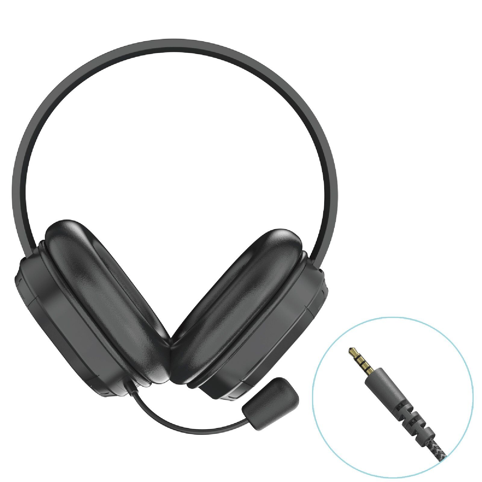 HS01B Noise Cancelling Rugged Headset with a Boom Mic and 3.5mm Jack - Image 2