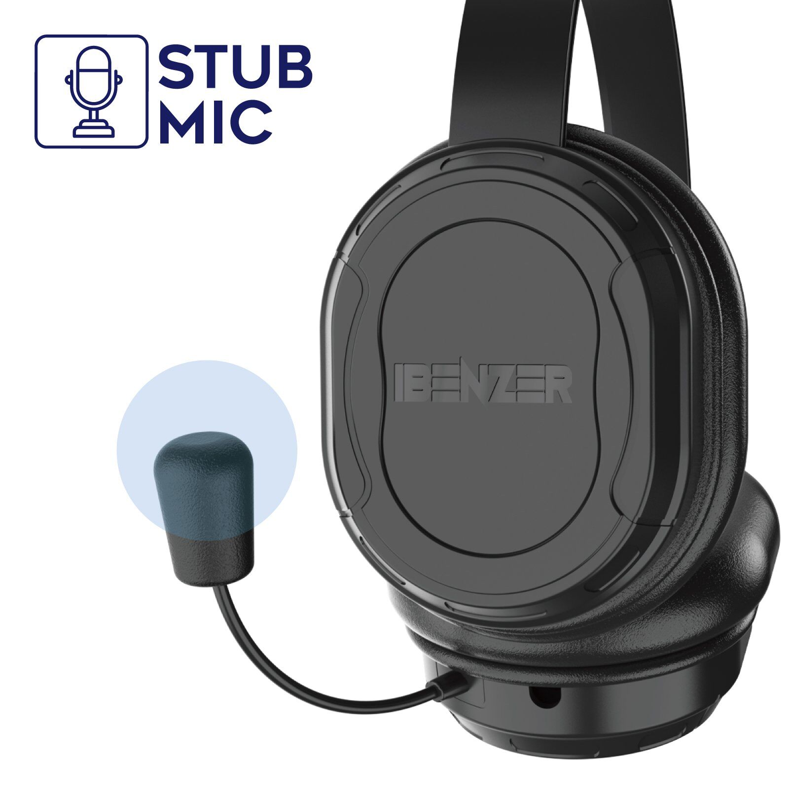 HS01B Noise Cancelling Rugged Headset with a Boom Mic and 3.5mm Jack - Image 3