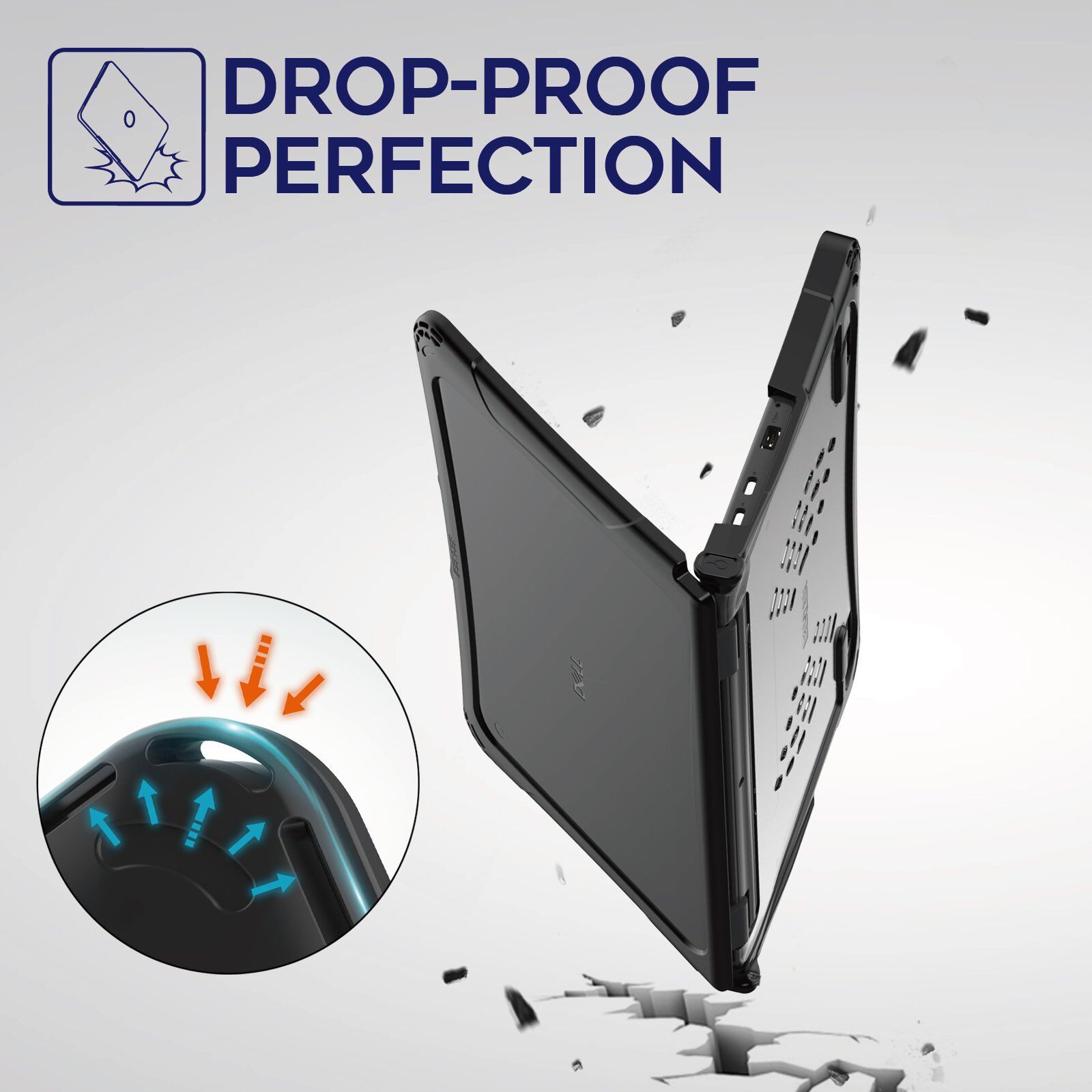 Hexpact 360 Case for Dell Chromebook 11'' P29T CC11260 2in1 - Image 6