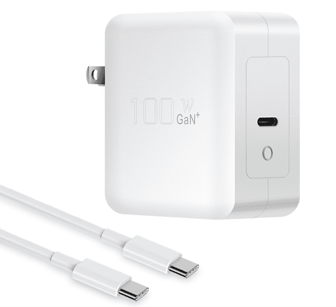 100W USB-C GaN Fast Charger with 4 FT USB C Cable