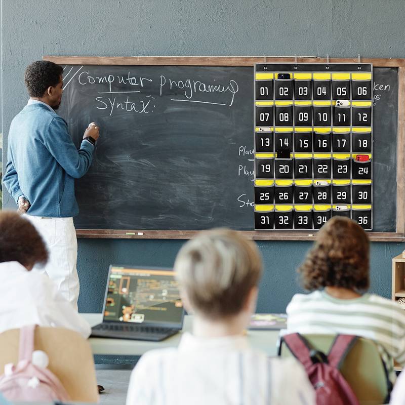 IBenzer Class Pocket Chart - 36 Pockets Black - Image 3