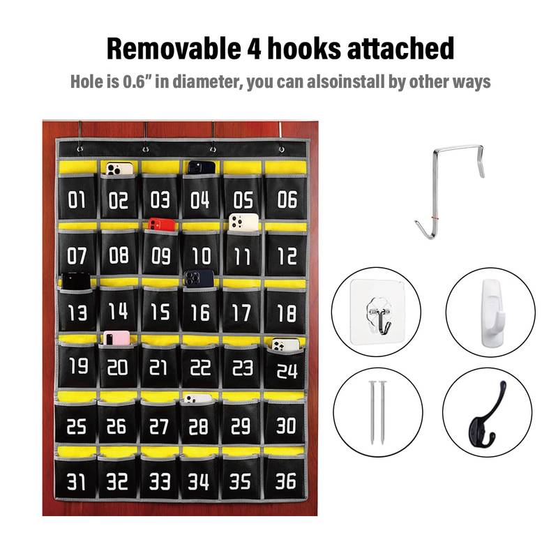 IBenzer Class Pocket Chart - 36 Pockets Black - Image 6